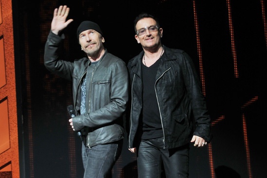 Spider-Man - 1000th Performance - The Edge - Bono 