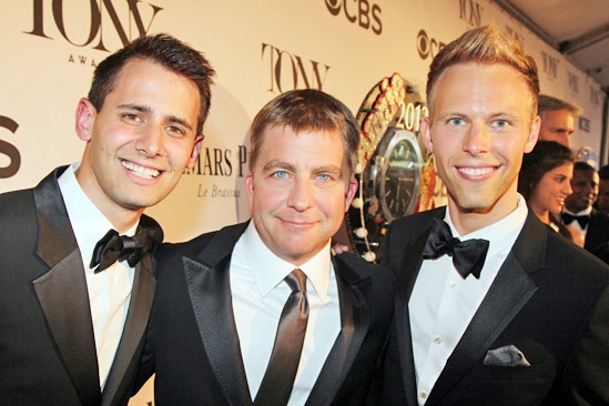 Tony Red Carpet- Benj Pasek –Peter Billingsley- Justin Paul