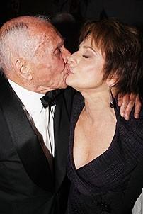 2008 Tony Awards After Parties - Gypsy - Patti LuPone - Arthur Laurents (kissing)