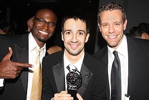 2008 Tony Awards After Parties - In the Heights - Taye Diggs - Adam Pascal - Lin-Manuel Miranda
