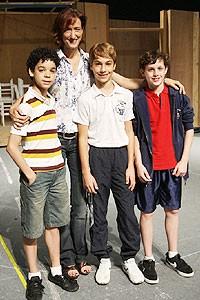 Billy Elliot cast meet and greet - David Alvarez - Kiril Kulish - Trent Kowalik - Haydn Gwynne