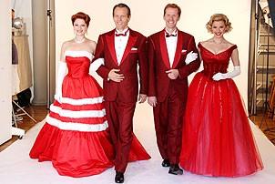 White Christmas Photo Shoot - Kerry O'Malley - Stephen Bogardus - Jeffry Denman - Meredith Patterson