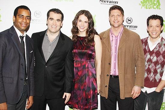Shrek NYC Meet and Greet - Sutton Foster - Daniel Breaker - Brian d'Arcy James - Christopher Sieber - John Tartaglia