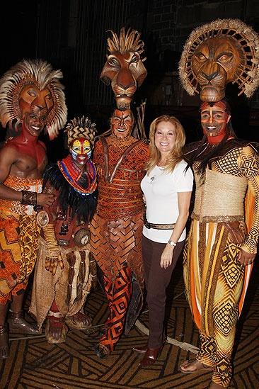 Kathie Lee Gifford and Phil Collins at the Lion King – Kathie Lee Gifford – Dashaun Young – Derek Smith – Nathaniel Stampley – Tshidi Manye