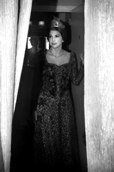 Sutton Foster backstage at Shrek – leaving