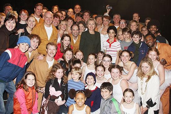 Hillary Clinton at Billy Elliot – group