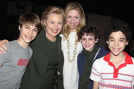 Hillary Clinton at Billy Elliot – Kiril Kulish – Hillary Clinton – Chelsea Clinton – Trent Kowalik – David Alvarez