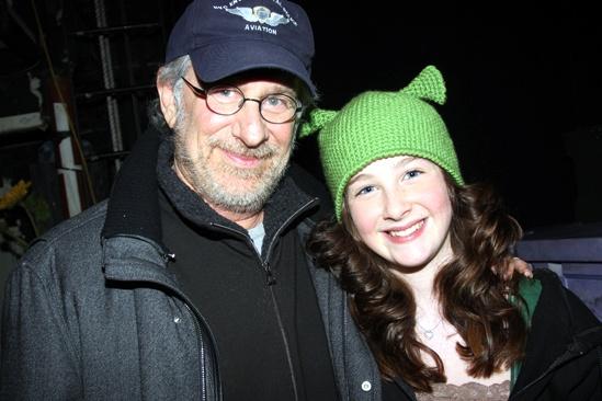 Steven Spielberg and Hugh Jackman Go Green at Shrek the Musical – Steven Spielberg – Marissa O’Donnell