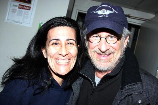 Steven Spielberg and Hugh Jackman Go Green at Shrek the Musical – Steven Spielberg – Jeanine Tesori 