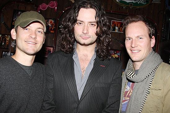 Wilson and Maguire at Rock of Ages – Tobey Maguire – Constantine Maroulis – Patrick Wilson