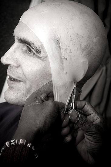Howard McGillin Phantom transformation – wig cap snip