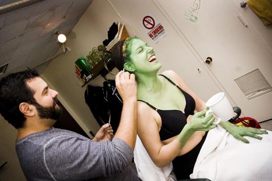 Nicole Parker Backstage at Wicked – ears