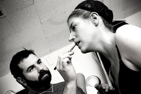 Nicole Parker Backstage at Wicked – lips