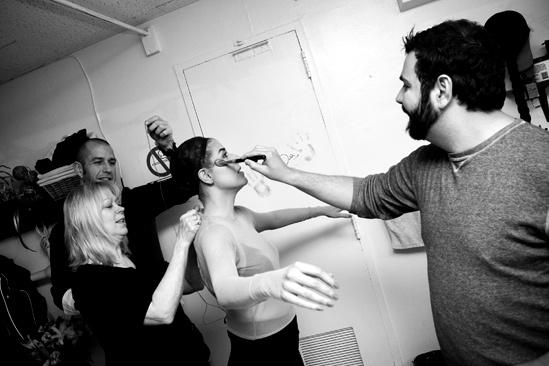 Nicole Parker Backstage at Wicked – bodysuit2