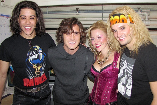 Diego Boneta at <i>Rock of Ages</i> - Dan Domenech – Diego Boneta – Rebecca Faulkenberry – Jeremy Woodard