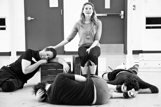 Peter and the Starcatcher Rehearsal – Celia Keenan-Bolger – David Rossmer sleeping