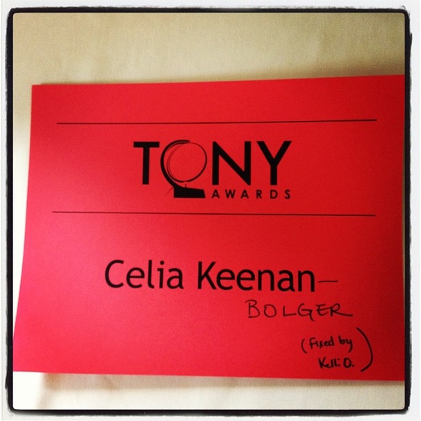 2012 Tony Awards Instagram Snapshots – Celia Keenan-Bolger – Kelli O’Hara