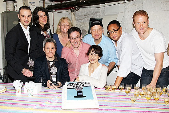 Clybourne Tony Award toast – Jordan Roth – Pam MacKinnon – Bruce Norris – tktk – Jeremy Shamos – Annie Parisse – Frank Wood – Damon Gupton – Brendan Griffin