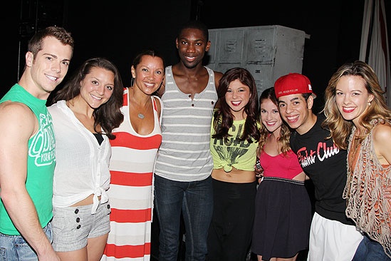 Vanessa Williams Visits Bring It On – AJ Blankenship – Jessica Colombo- Vanessa Williams – Dominique Johnson - Casey Jamerson – Danielle Carlacci – Nicolas Womack – Kate Rockwell