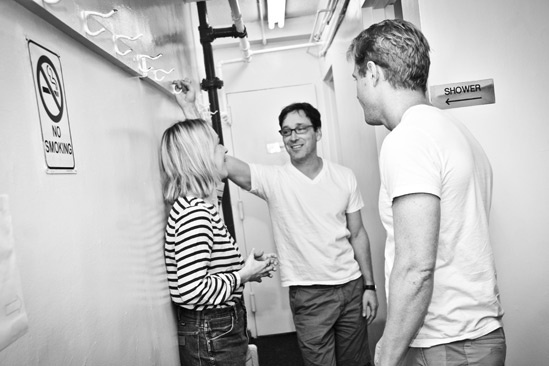 Backstage at Clybourne Park – Sarah Goldberg – Jeremy Shamos – Bruce Norris? 