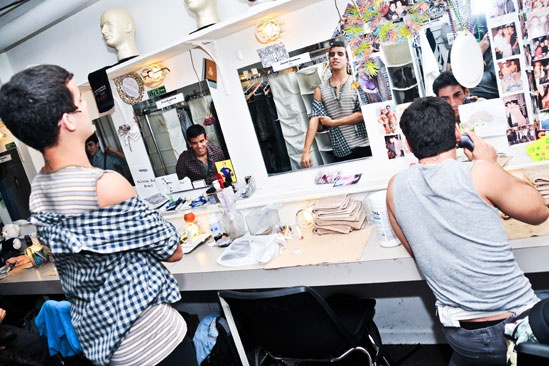 Newsies –Backstage- David Guzman –Jacob Guzman- Tommy Bracco