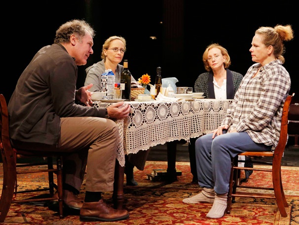 Show Photos - Sorry - Jay O. Sanders as Richard Apple, Laila Robins as Marian Apple Platt, J. Smith-Cameron as Jane Apple Halls and Maryann Plunkett as Barbara Apple