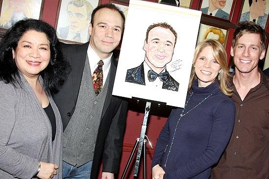 Danny Burstein Honored at Sardi’s – Loretta Ables Sayre – Kelli O’Hara – Danny Burstein - Andrew Samonsky