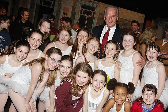 Joe Biden at Billy Elliot – Ballet Girls