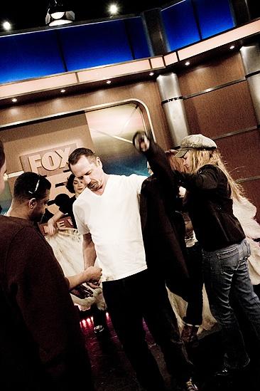 Tom Wopat at Fox 5 –sound check