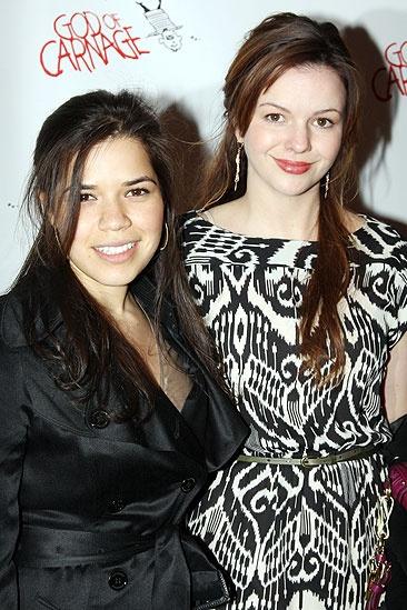 God of Carnage Opening Night – America Ferrera – Amber Tamblyn
