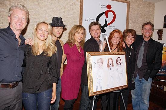 Mamma Mia! portrait at Tony’s Di Napoli – Ben Livingston – Sean Allan Krill – Pearce Bunting – Carolee Carmello – Gina Ferrall – Judy McLane – Brandi Burkhardt – Chris Peluso