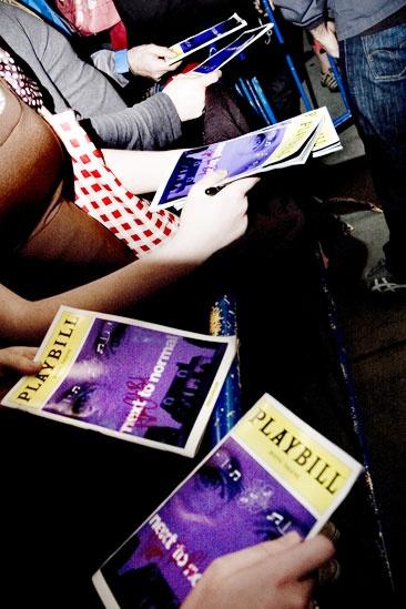 Next to Normal stage door – Playbills
