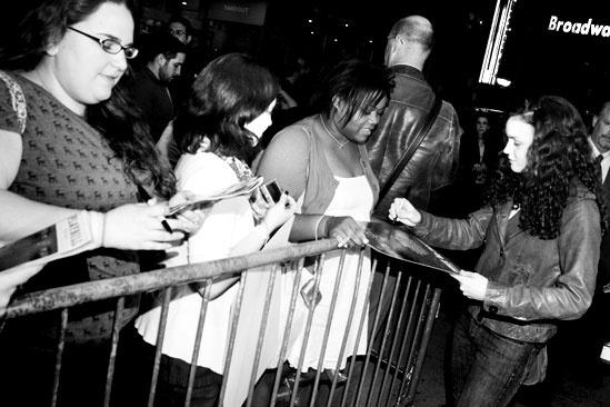 Next to Normal stage door – Jennifer Damiano