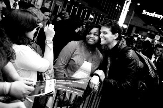Next to Normal stage door – J. Robert Spencer photo