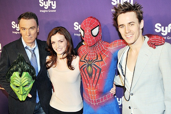 Syfy Stars at <i>Spider-Man, Turn off the Dark</i> - Patrick Page – Jennifer Damiano – Spider-Man – Reeve Carney