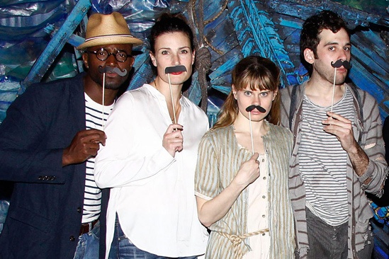 Menzel Diggs at Starcatcher – Taye Diggs – Idina Menzel - Celia Keenan-Bolger - Adam Chanler-Berat 