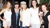Atta girls! Autumn Guzzardi, Kathy Fitzgerald, Lisa Howard and Karen Murphy team up for a group shot with guest Etheridge.