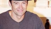 Tony Award winner Hugh Jackman accessorizes shirts with this sexy signature for Fashion's Night Out 2009 at Jeffrey.