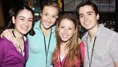 Let&rsquo;s hear it for the next generation of Broadway stars, represented by Bye Bye Birdie's Allison Strong, Julia Knitel, Allie Trimm and Matt Doyle.