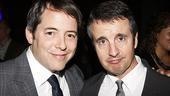 Matthew Broderick enjoys the festivities with his Starry Messenger co-star Grant Shaud.