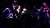 Addams Family Chicago opening – Bebe Neuwirth – Nathan Lane (stage kiss)