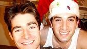 Greetings, Bob Gaudio and Frankie Valli! Jersey Boys stars Drew Gehling and Jarrod Spector give us their best holiday smiles.