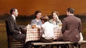 Bill Heck as Horace Robedaux, Maggie Lacey as Elizabeth Robedaux, Hallie Foote as Mrs. Vaughn, Bryce Pinkham as Brother Vaughn and Dylan Riley Snyder as Horace Jr. in The Orphans' Home Cycle Part 3: The Story of a Family.