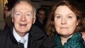 Tony winner Jim Norton, fresh from playing the title role in Finian&rsquo;s Rainbow, attends the opening with his lovely wife Mary.