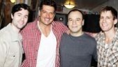 Paulo Szot is just one of the guys with cast members Peter Lockyer, Danny Burstein and Andrew Samonsky.