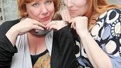 Backstage at the event, former 9 to 5ers Kathy Fitzgerald and Tory Ross strike a pose.