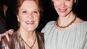 Looking quite a bit more glam than their onstage roles, Sarah Paulson and Linda Lavin enter their opening night party together.