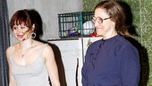 Co-stars Alison Pill and Edie Falco take a bow on opening night of their new play, This Wide Night.