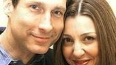 Gregg Edelman and Donna Murphy with a spirited cookie (Wonderful Town is being billed as "The New York Musical").