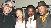 Guest Viola Davis (in white) poses with Drowning Crow director Marion McClinton and stars Tracie Thoms and Curtis McClarin.
